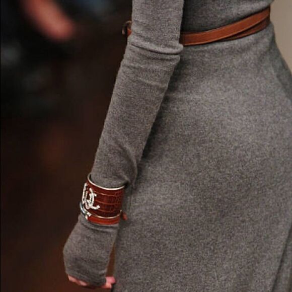 Ralph Lauren Collection * Fall '05 Crystal Logo Sterling Alligator Cuff Bracelet - Picture 6 of 16